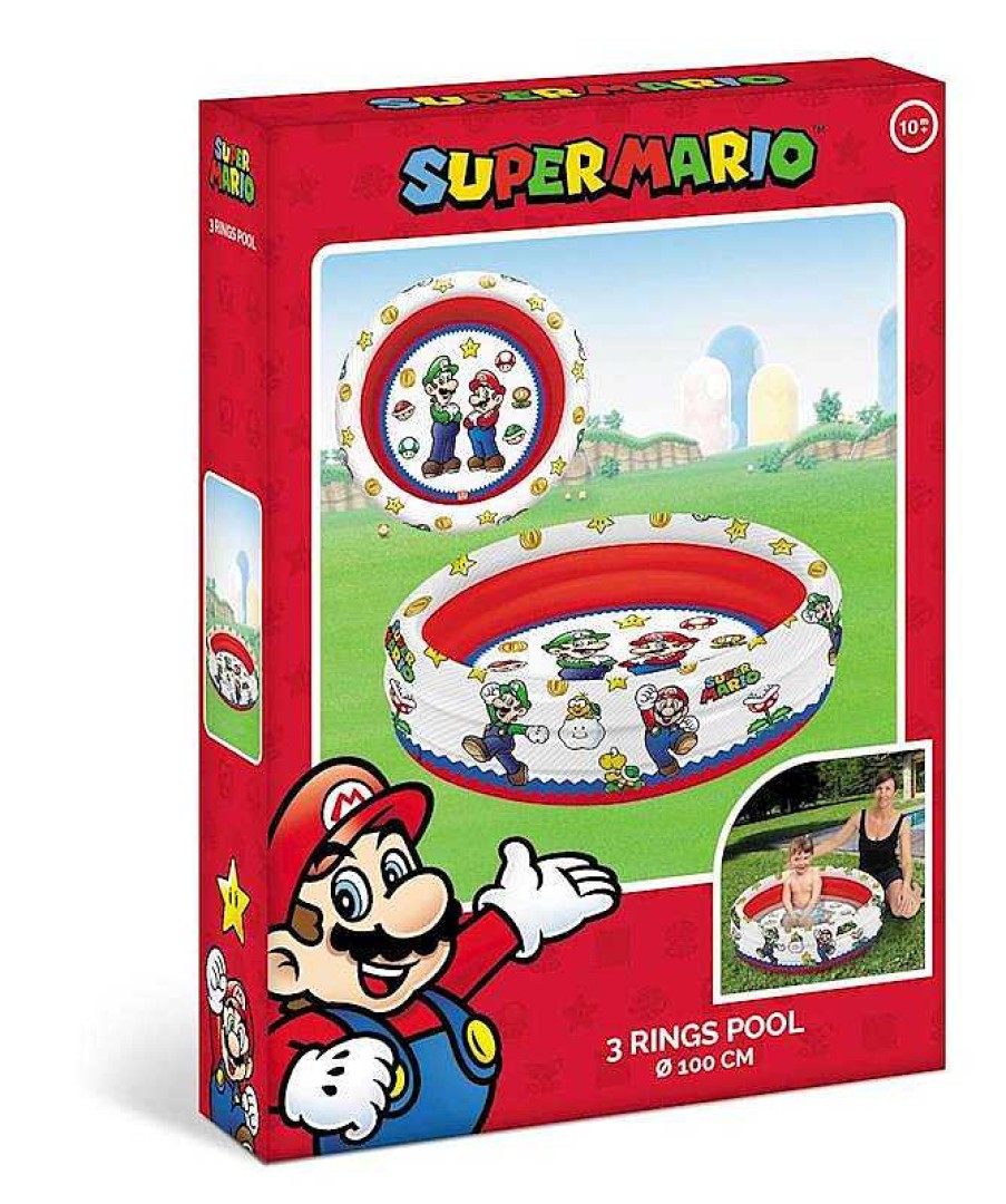 Juguetes Para Piscina Y Accesorios Mondo | Piscina 3 Aros De Mario Bros