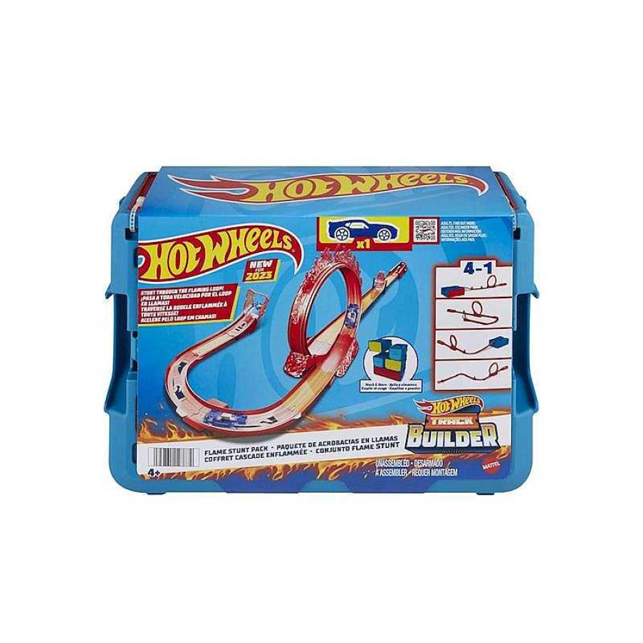 Veh Culos De Juguete Mattel | Pista Hot Wheels Track Builder Acrobacias De Fuego