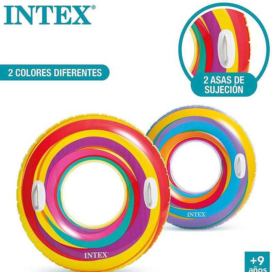 Juguetes Para Piscina Y Accesorios Intex | Flotador Hinchable Rueda Asas Intex