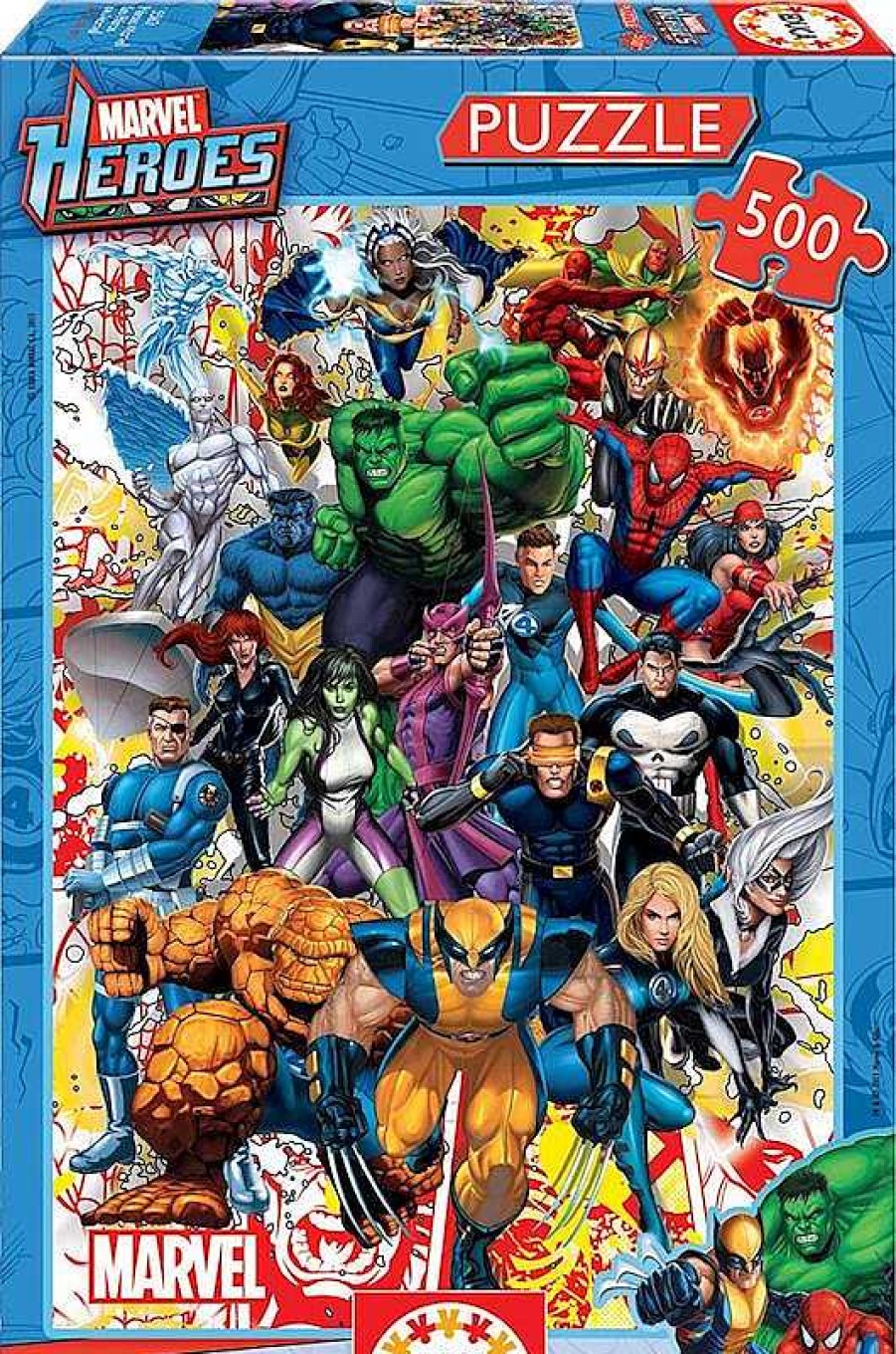 Puzzles Educa Borrás | Puzzle 500 Piezas H Roes Marvel Classic