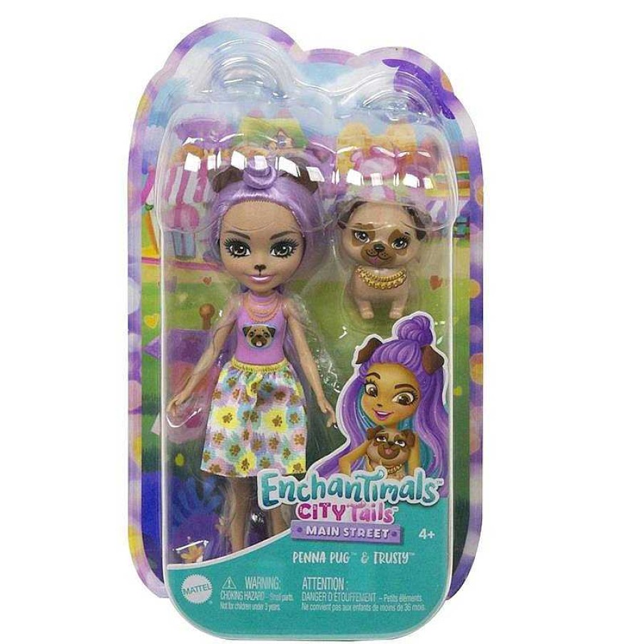 Mu Ecas Mattel | Mu Eca Enchantimals Pug City Tails