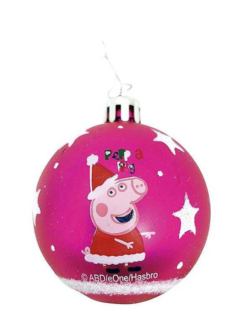 Adornos Navide Os Safta | 10 Bolas Navidad Peppa Pig Cosy Corner Rosa