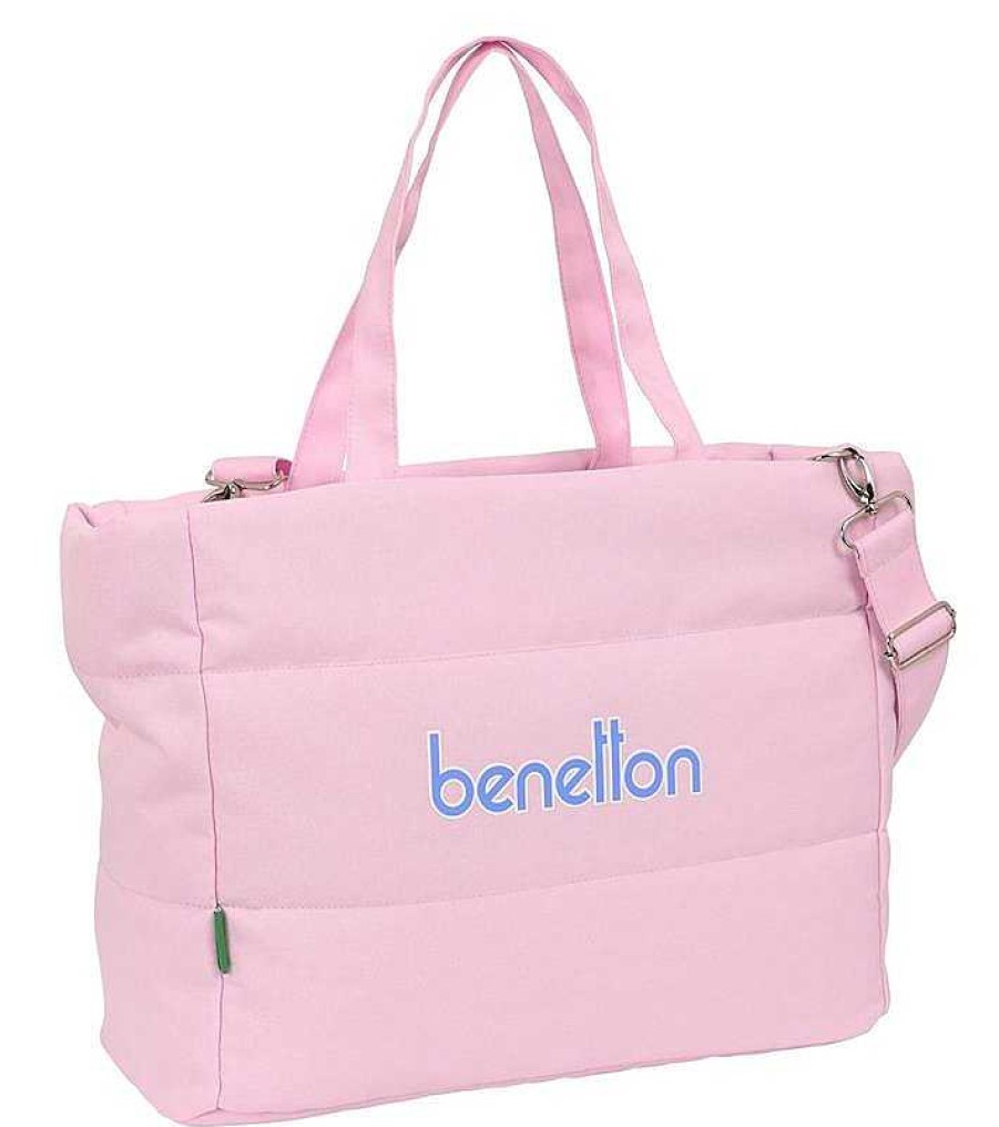 Material Escolar Safta | Bolso Para Port Til Benetton Pink Safta