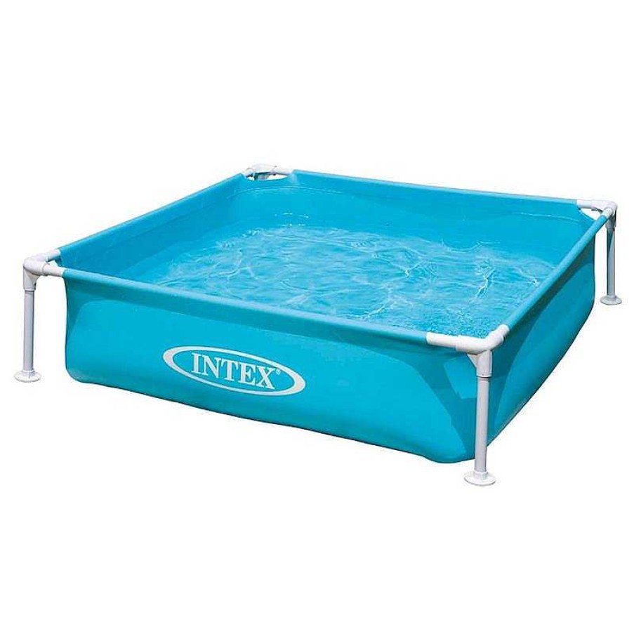 Juguetes Para Piscina Y Accesorios Intex | Piscina Mini Cuadrada 122X122X30Cm