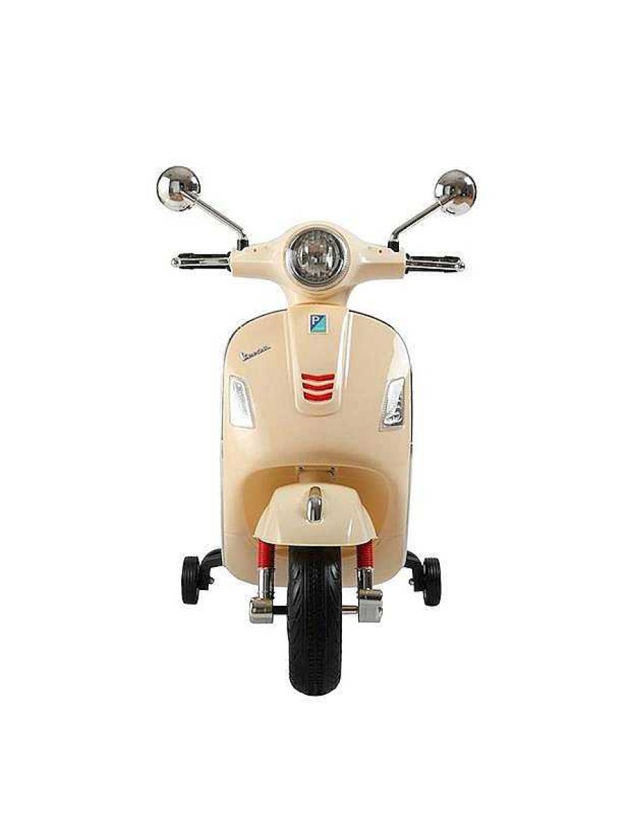 Coches El Ctricos Infantiles Ociotrends | Moto Vespa Beige El Ctrica