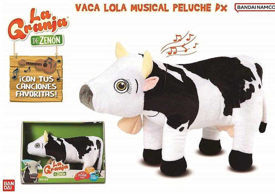 Peluches Bandai | La Vaca Lola Granja De Zen N Peluche Musical Bandai