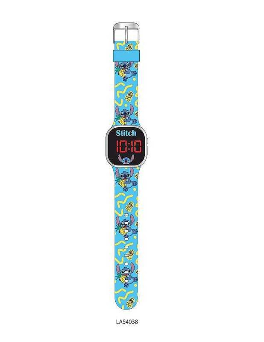 Juguetes Electr Nicos Kids Euroswan | Reloj Led Digital Stitch