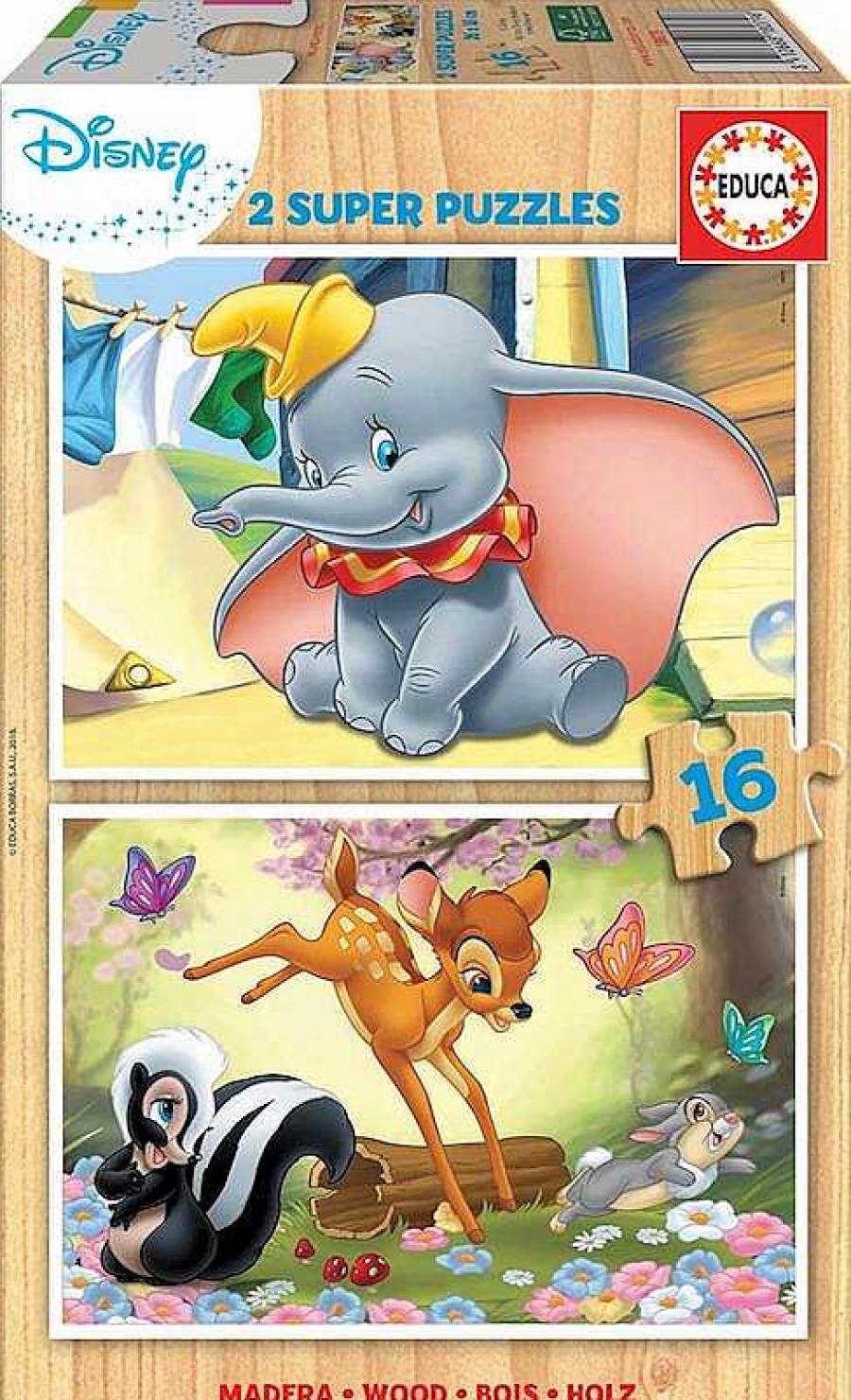 Puzzles Educa Borrás | Puzzles Educa Dumbo Y Bambi 2X16