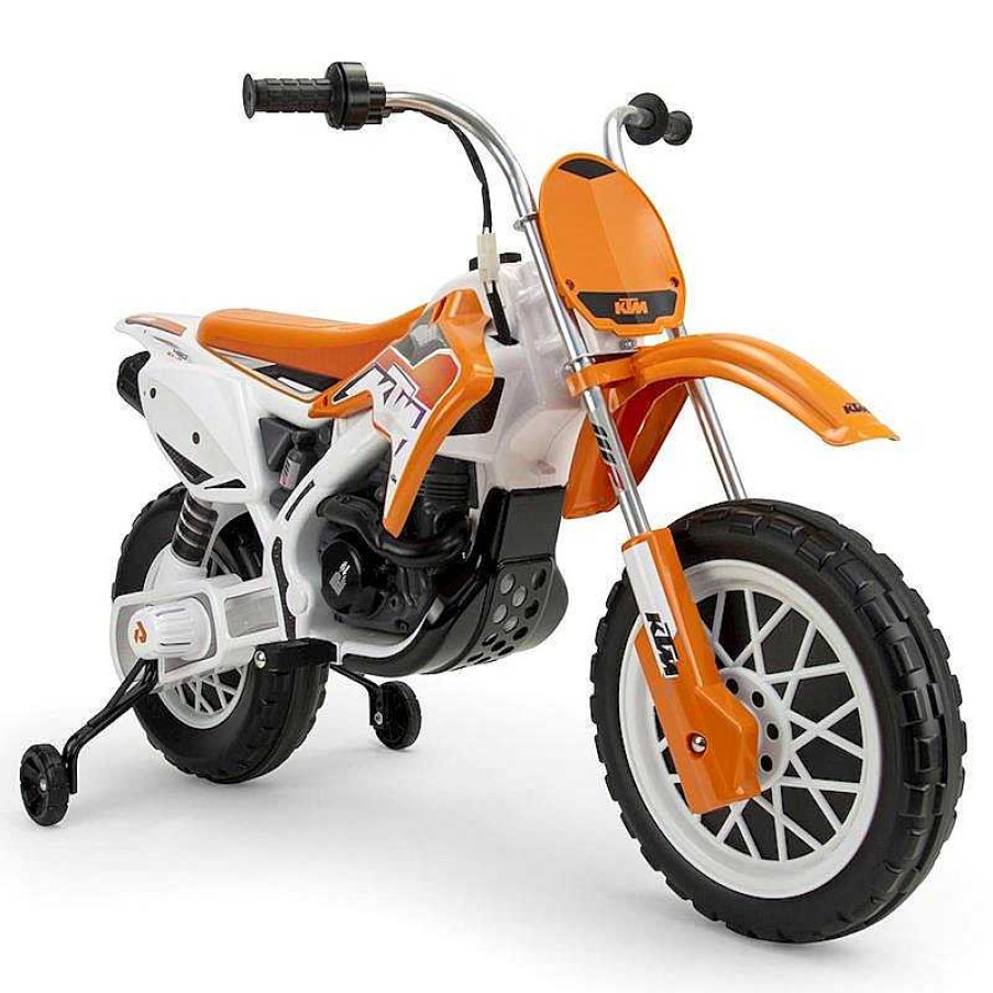 Coches El Ctricos Infantiles Injusa | Moto Cross Bater A Ktm 12V Naranja