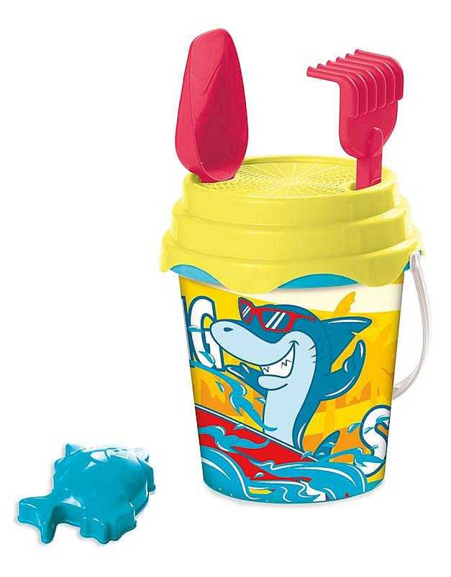 Juguetes Verano Unice | Cubo Playa Castillo Surfer Shark Con Accesorios