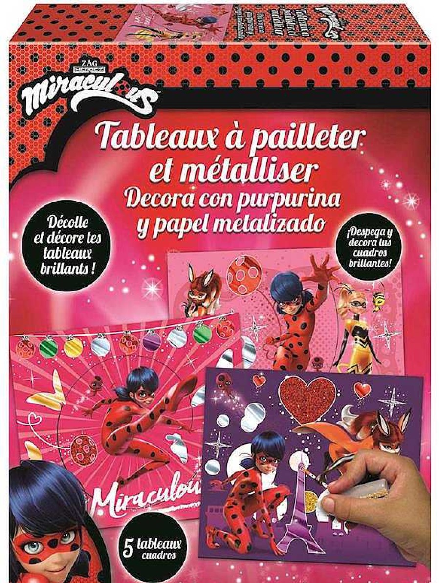 Juegos Del Hogar Educa Borrás | Decora Con Purpurina Y Papel Metalizado Ladybug