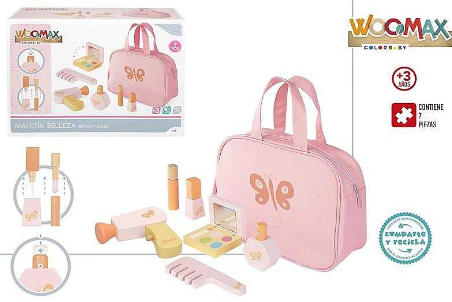 Juegos De Belleza Color Baby | Set Madera Tocador Woomax