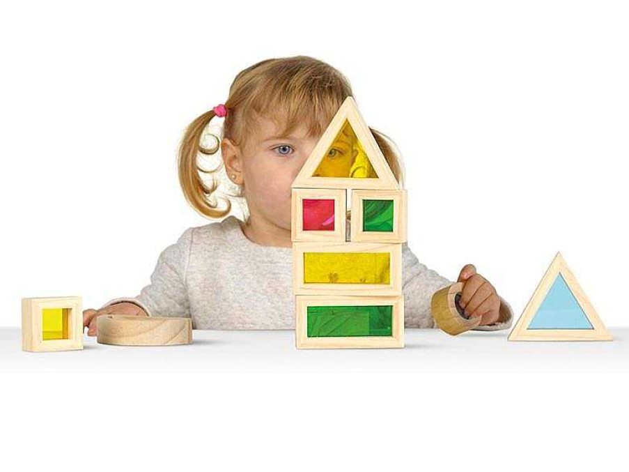 Puzzles Cayro | Bloques Madera De Colores Montessori