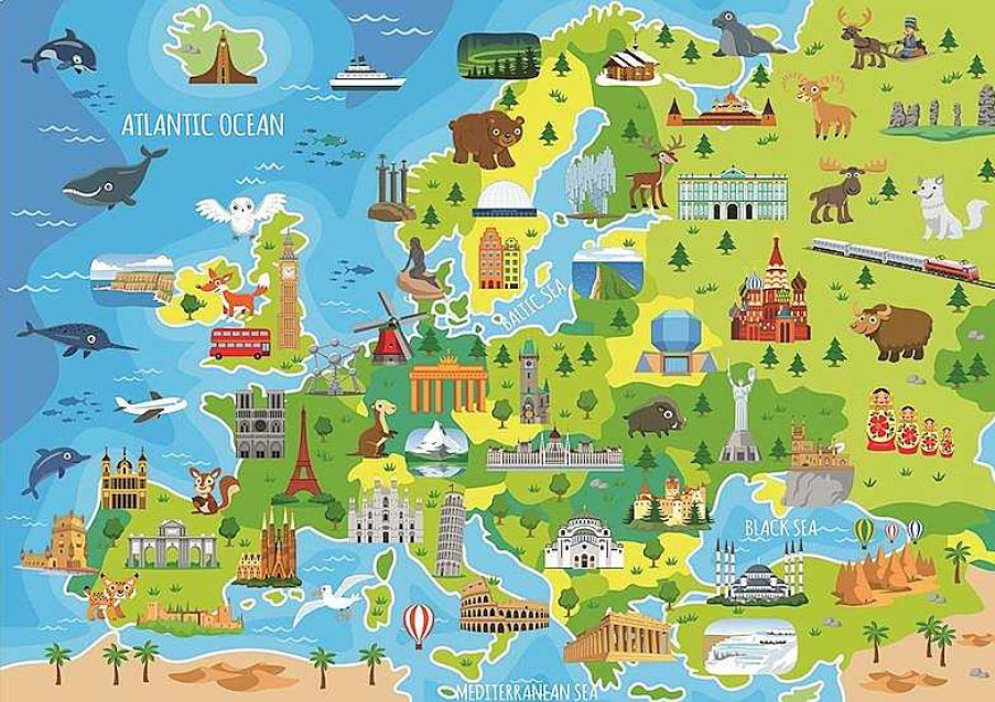 Puzzles Educa Borrás | Puzzle Mapa Europa 150 Piezas