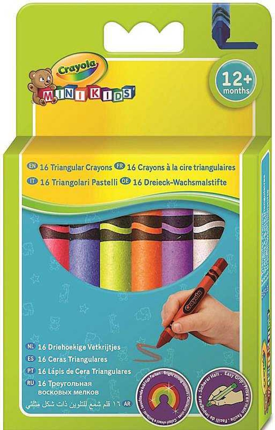 Juegos Del Hogar Crayola | 16 Ceras Triangulares Crayola