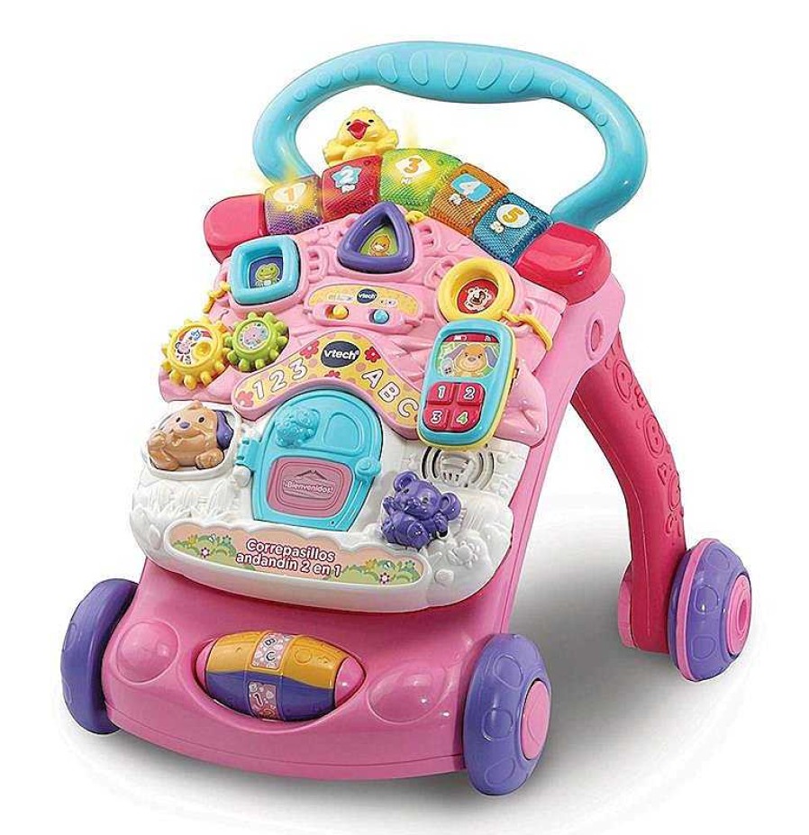 Juguetes Aire Libre VTech | Correpasillos Andandin Rosa Luz Y Sonido Vtech