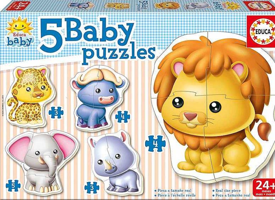 Puzzles Educa Borrás | Puzzle Baby Animales Salvajes De Educa