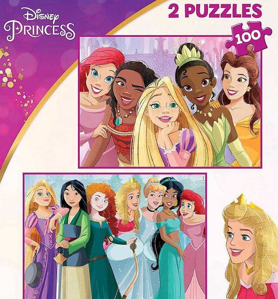 Puzzles Educa Borrás | Puzzle Princesas Disney 2X100 Piezas