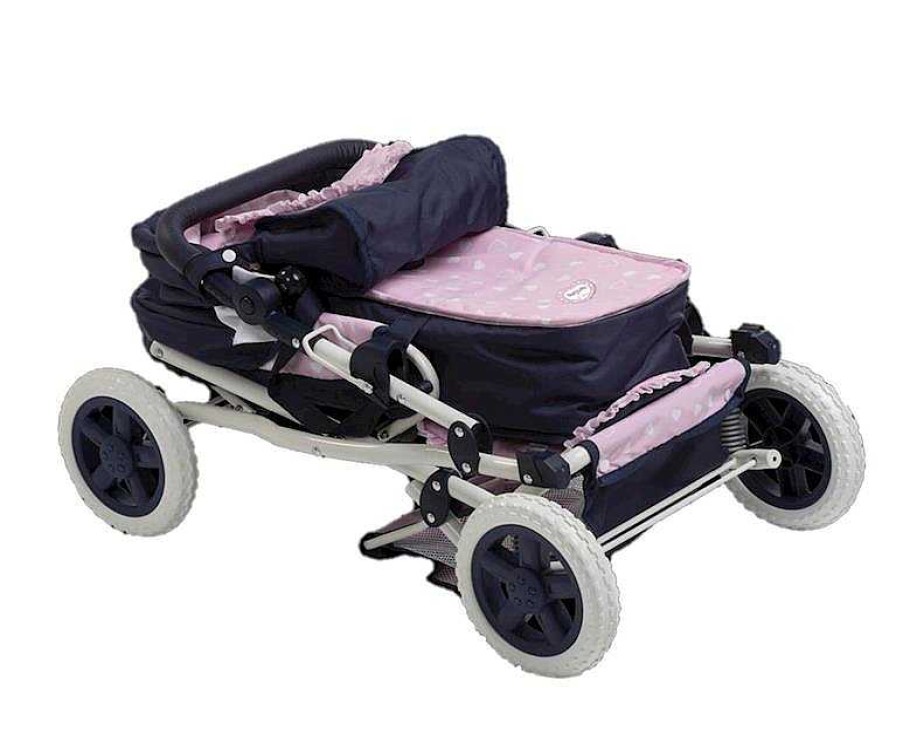 Mu Ecas Berjuan | Coche De Mu Eca 3X1 Corazones Plegable