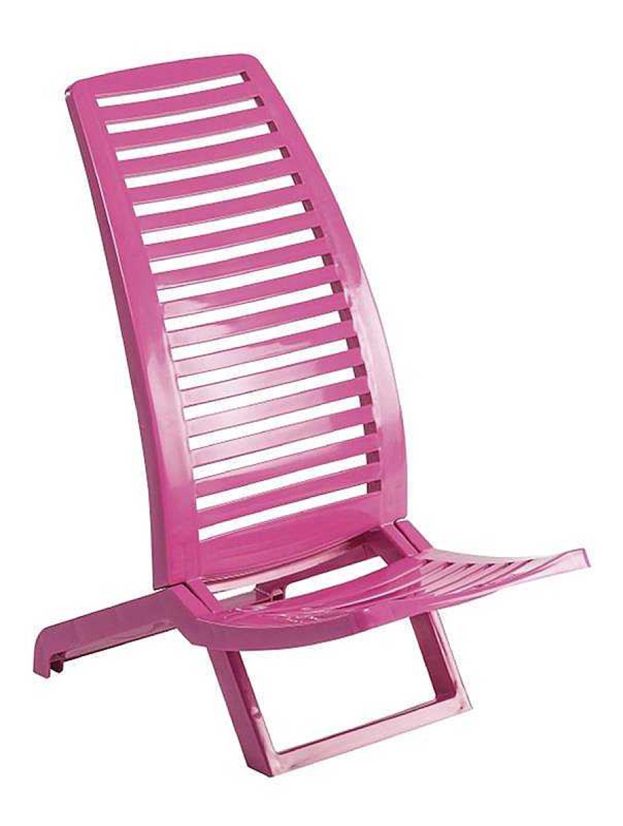 Juguetes Verano Alco | Silla Playa Pl Stico Rosa 38X60X72Cm