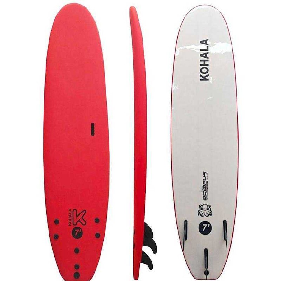 Juguetes Deportivos Ociotrends | Tabla De Surf R Gida Octopus 7´ 49 L Roja