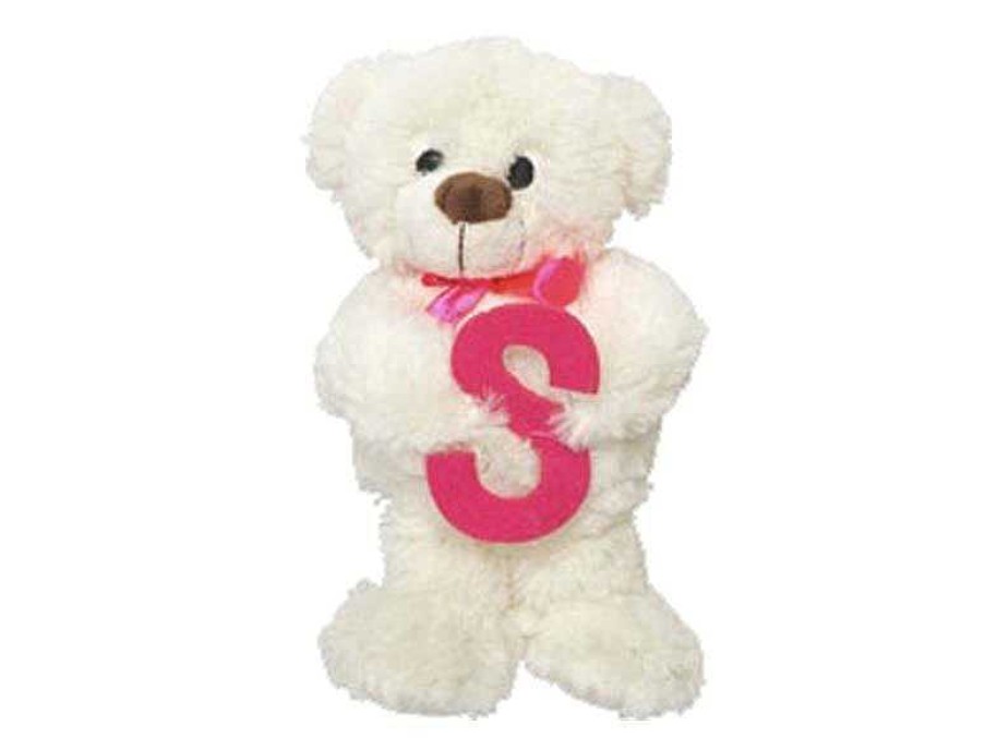 Peluches Beatriz | Peluche Osito Con Letra S 23 Cm Artesan As Beatriz