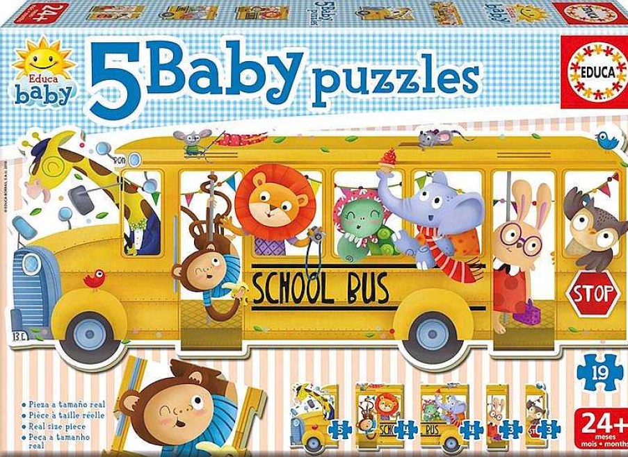 Puzzles Educa Borrás | Puzzle Baby Autob S Escolar De Educa