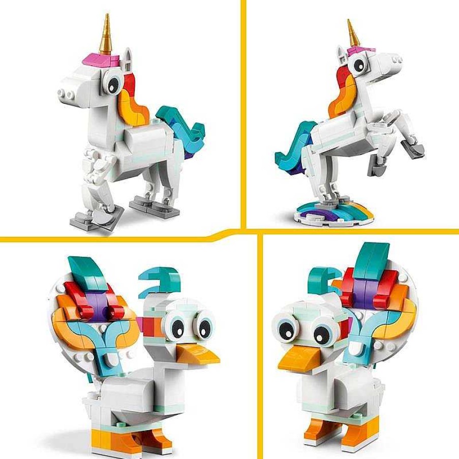 Juegos De Construcci N Lego | Unicornio M Gico, Caballito De Mar O Pavo Real Lego Creator