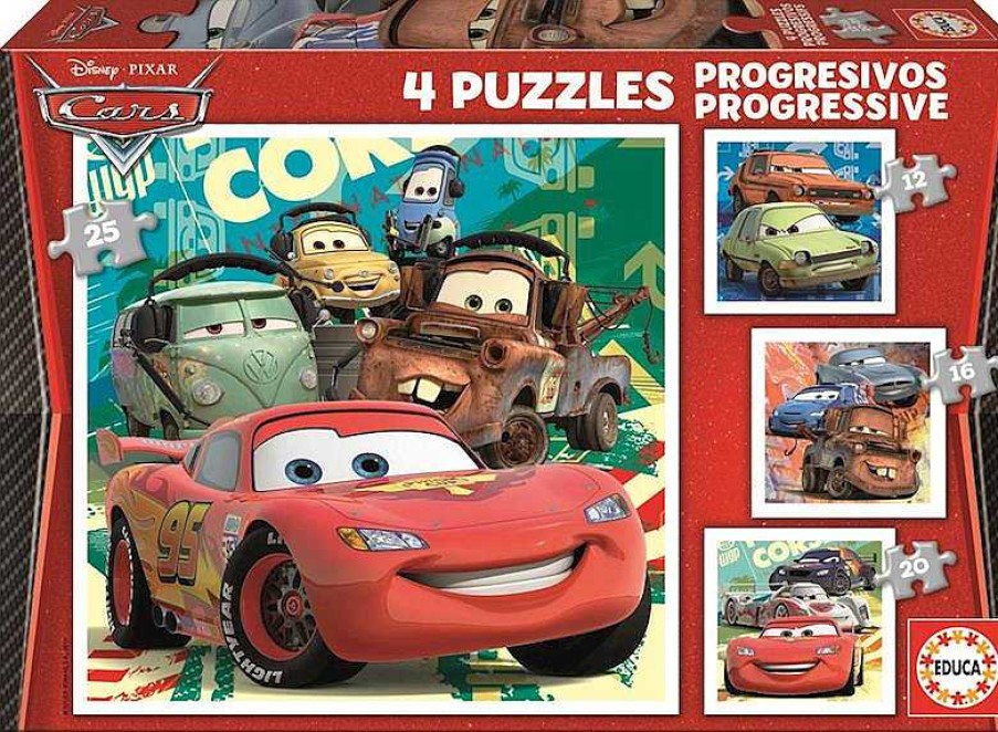 Puzzles Educa Borrás | Puzzle Progresivo Cars