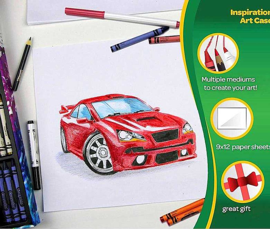 Juegos Del Hogar Crayola | Crayola Malet N Pinturas Con L Pices, Ceras Y Rotuladores