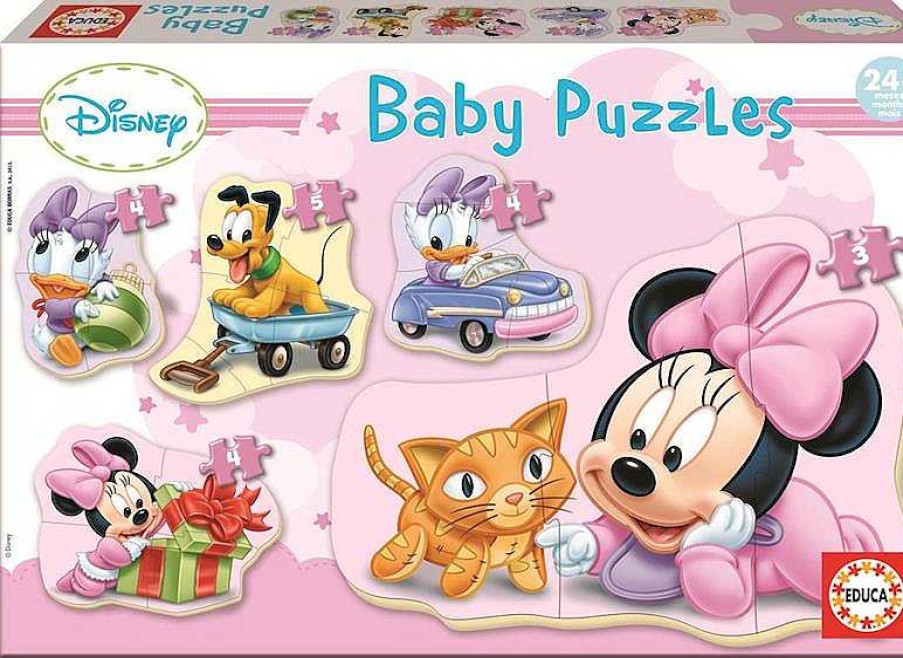 Puzzles Educa Borrás | 4 Puzzles Progresivos Baby Minnie