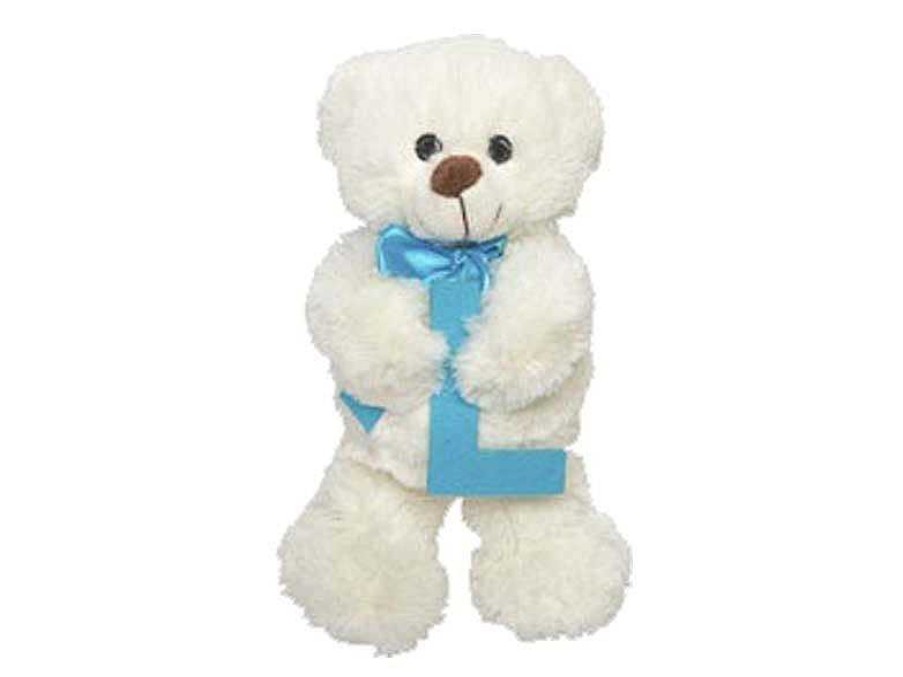 Peluches Beatriz | Peluche Osito Con Letra L 23 Cm Artesan As Beatriz