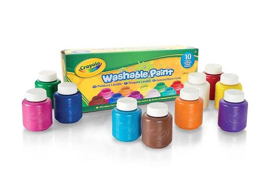 Juegos Del Hogar Crayola | 10 Botes De Pintura Lavable Crayola