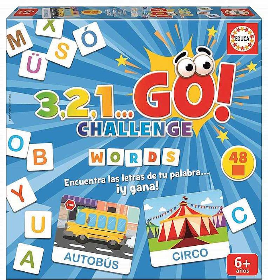 Juegos De Mesa Educa Borrás | Juego 3 2 1 Go! Challenge Words