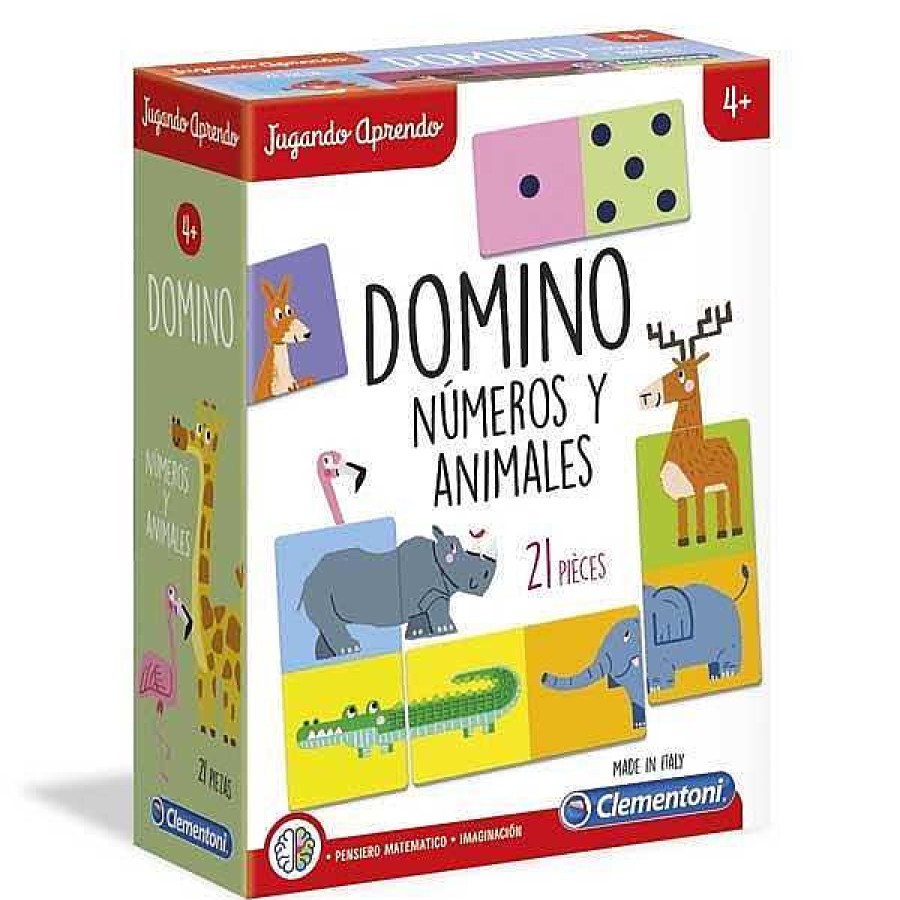 Puzzles Clementoni | Juego Domino N Meros Y Animales