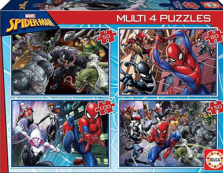 Puzzles Educa Borrás | Multi Puzzle Ultimate Spider-Man Educa