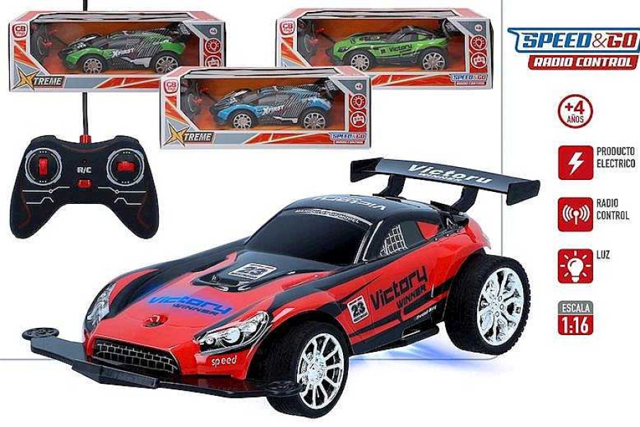 Veh Culos Radio Control Color Baby | Coche Radiocontrol Speed & Go Xtreme Rojo