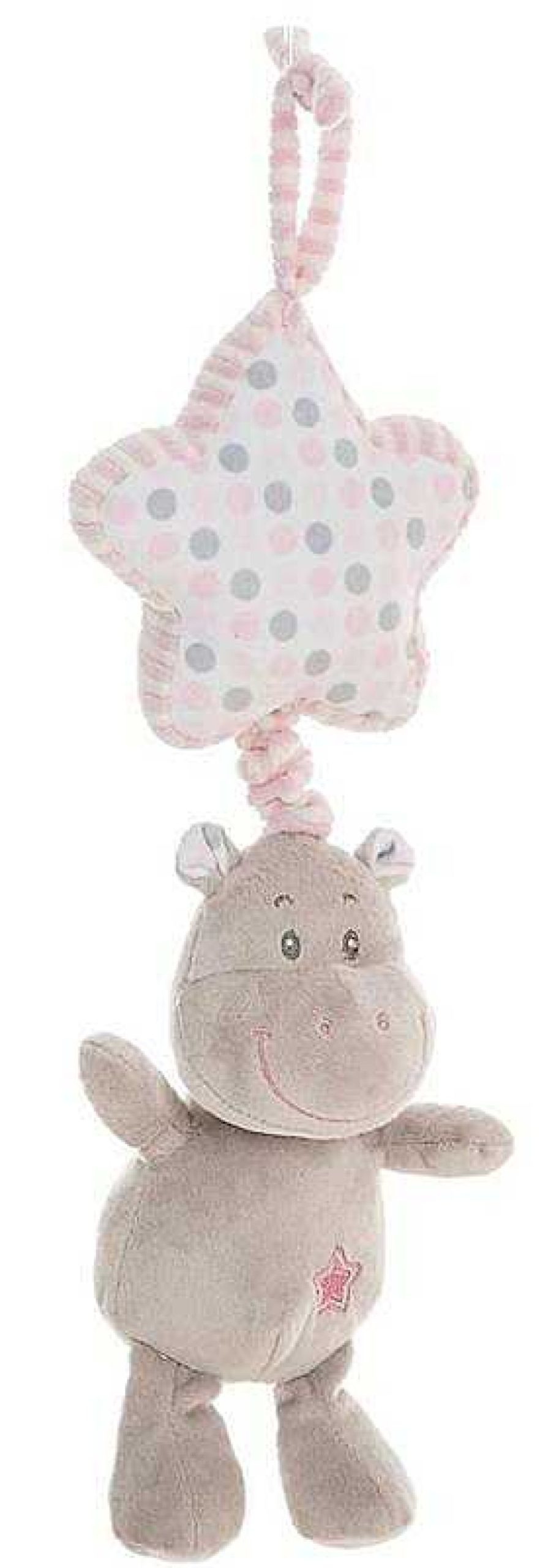 Peluches Creaciones Llopis | Hippo Rosa Estrella 35Cm