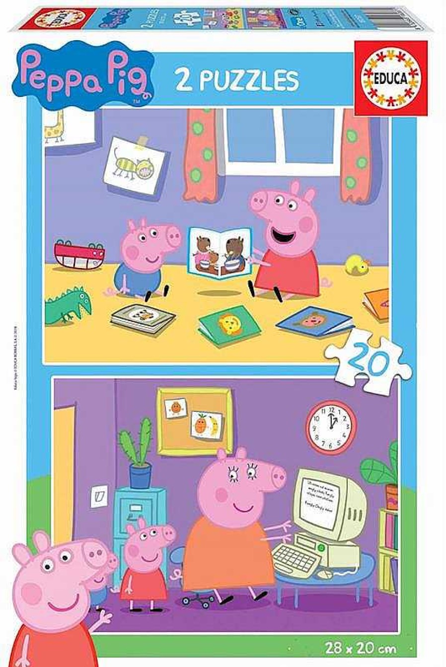 Puzzles Educa Borrás | Puzzle 2X20 Peppa Pig Educa