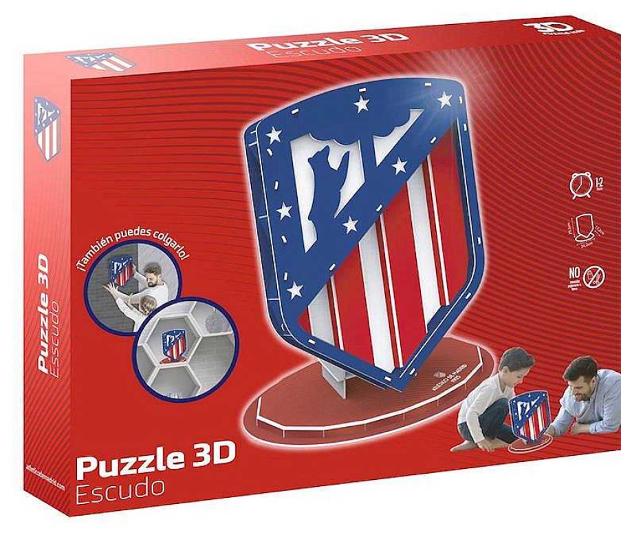 Puzzles Eleven Force | Puzzle 3D Escudo Athl Tico De Madrid