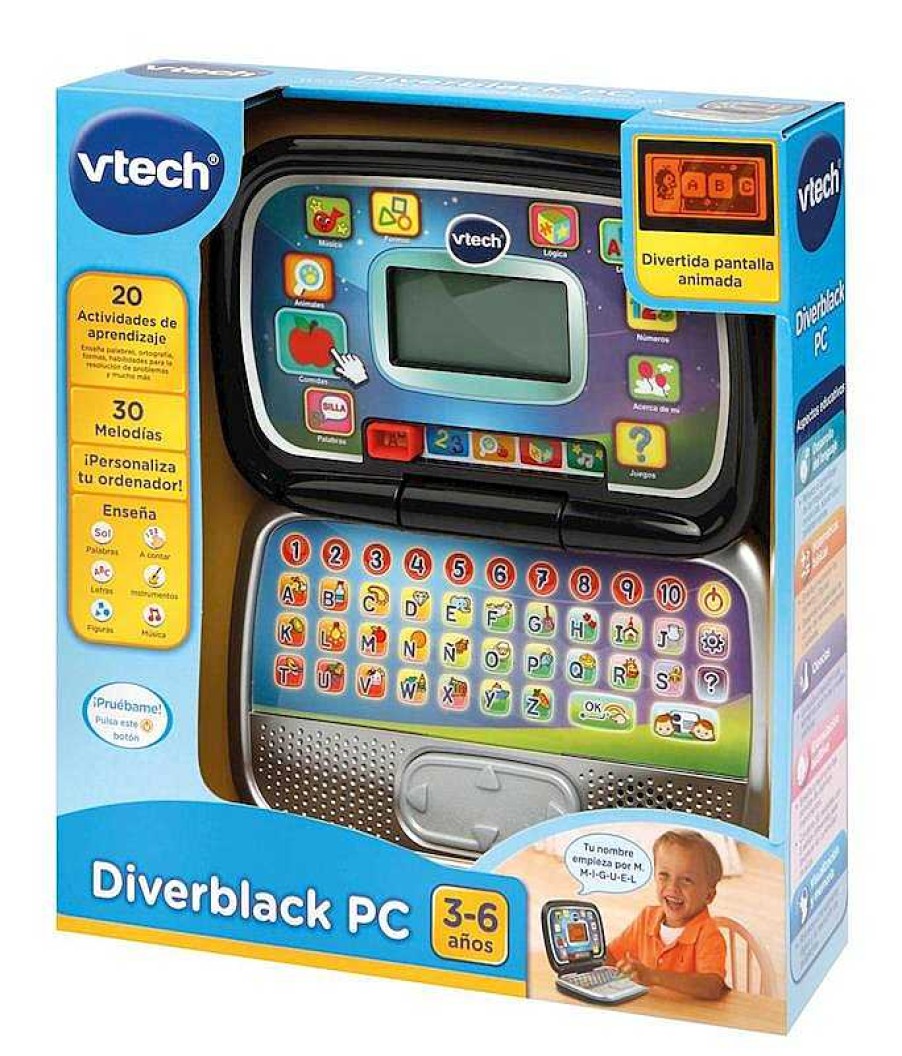 Juguetes Electr Nicos VTech | Ordenador Diver Black