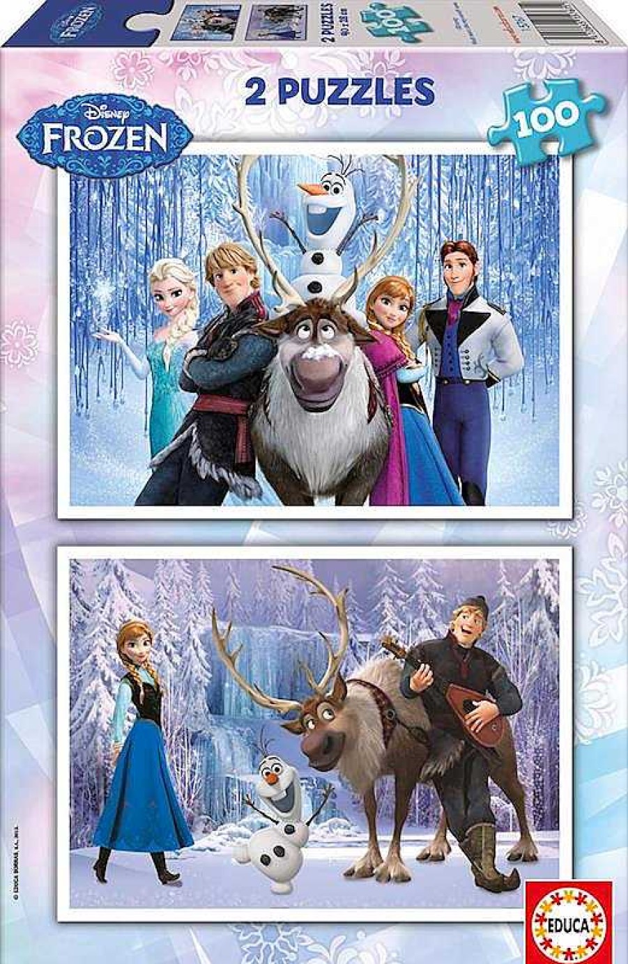 Puzzles Educa Borrás | Puzzle 2X100 Frozen Educa