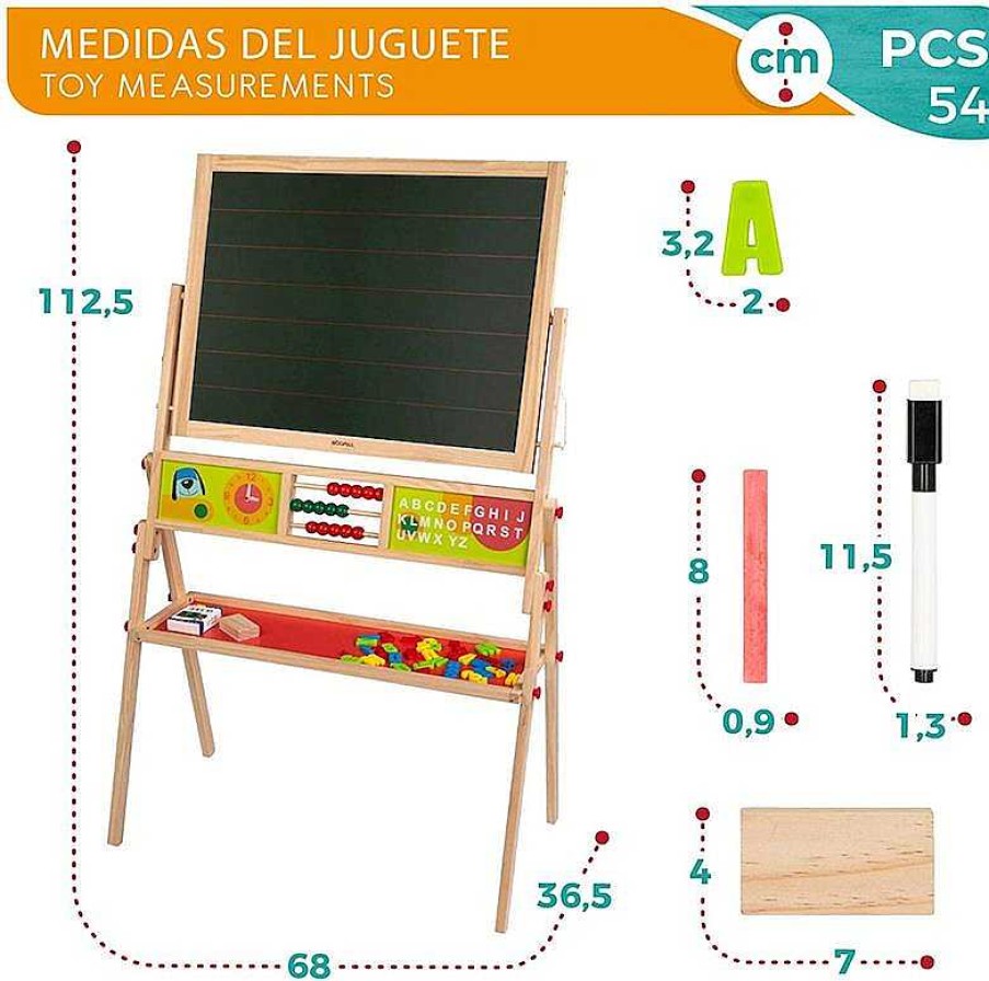 Material Escolar Color Baby | Pizarra Woomax De Madera 2 En 1