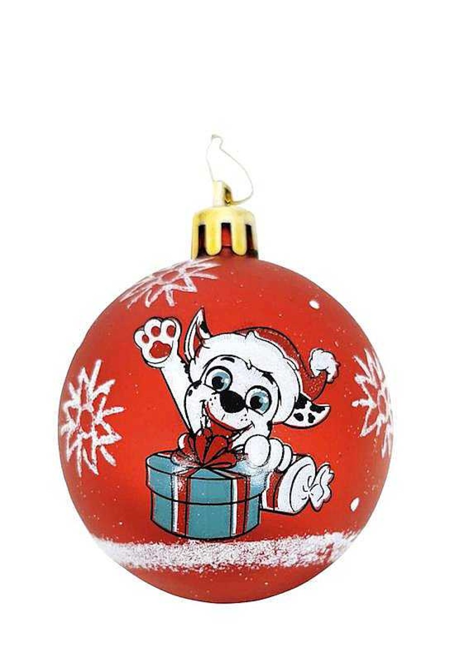 Adornos Navide Os Safta | Bolas Navidad Patrulla Canina Pack 6 Rojo