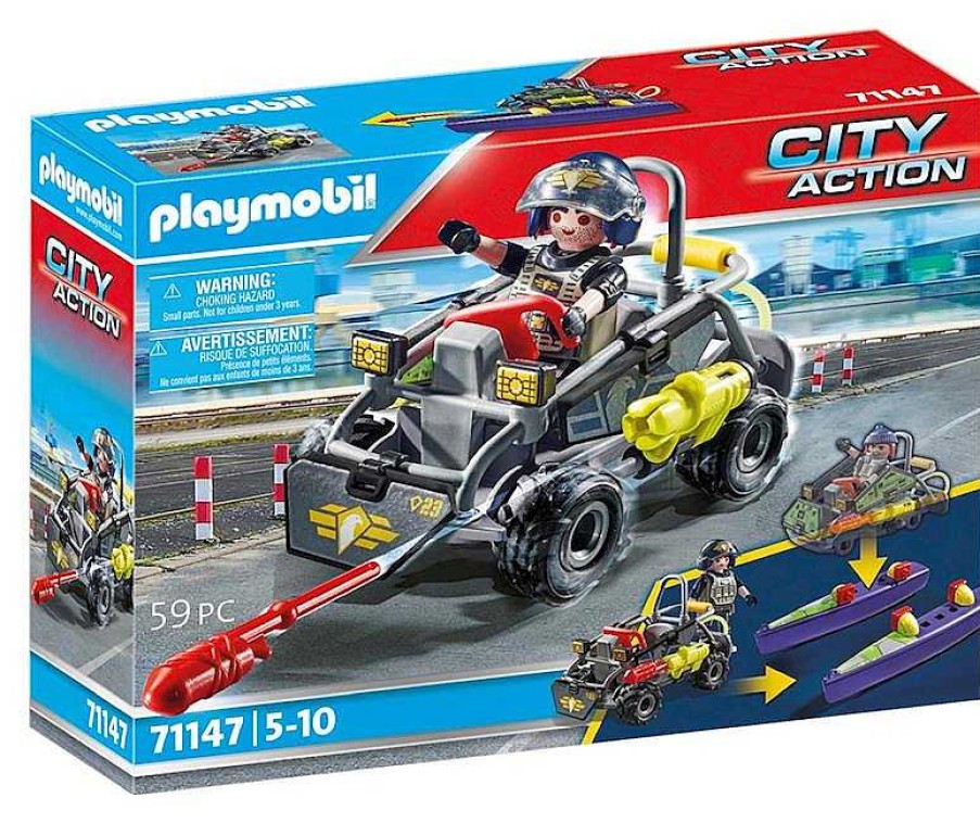 Playmobil Playmobil | Playmobil Fuerzas Especiales Quad Multiterreno City Action