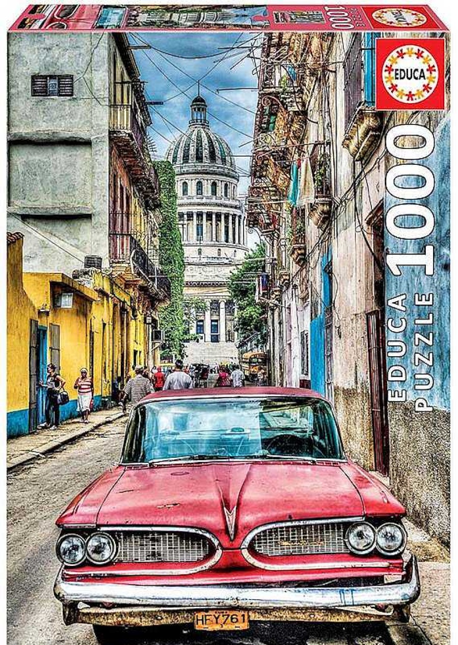 Puzzles Educa Borrás | Puzzle 1000 Piezas Coche En La Habana