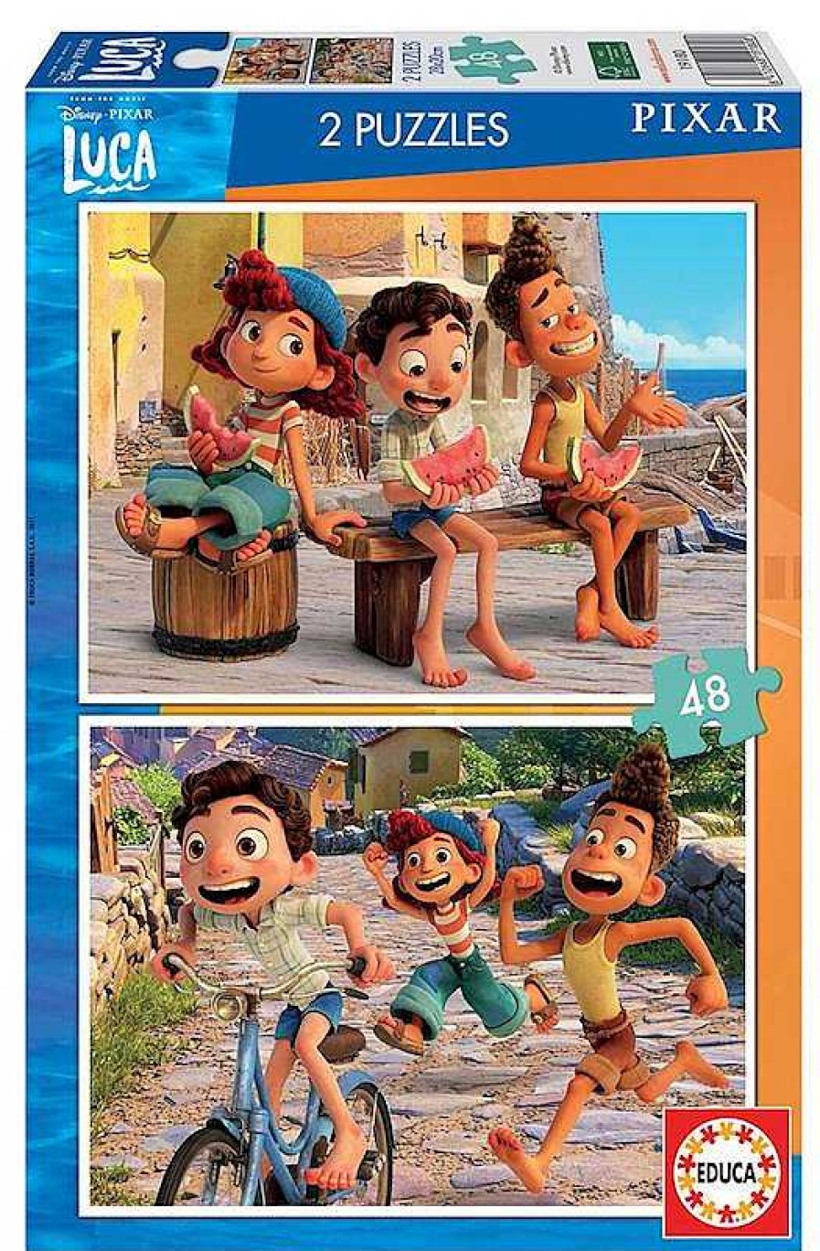 Puzzles Educa Borrás | Puzzle Luca Disney 2X48