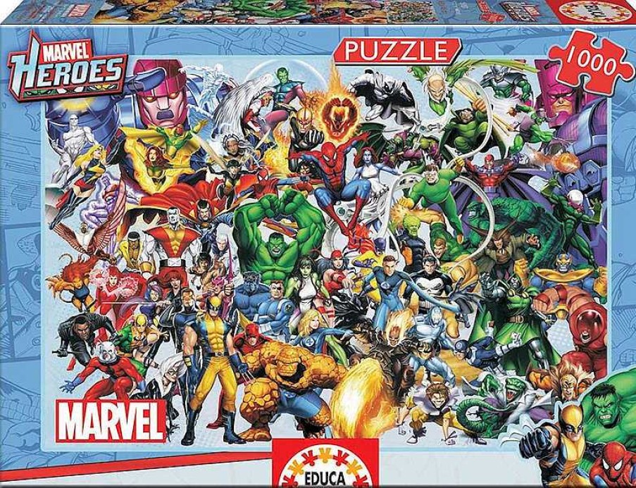 Puzzles Educa Borrás | Puzzle 1000 Piezas Los H Roes De Marvel