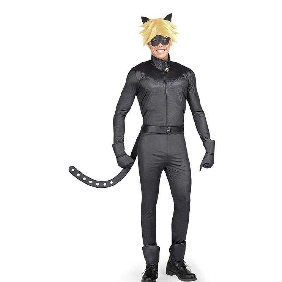 Disfraces Viving Costumes | Disfraz Hombre Cat Noir Talla Xs