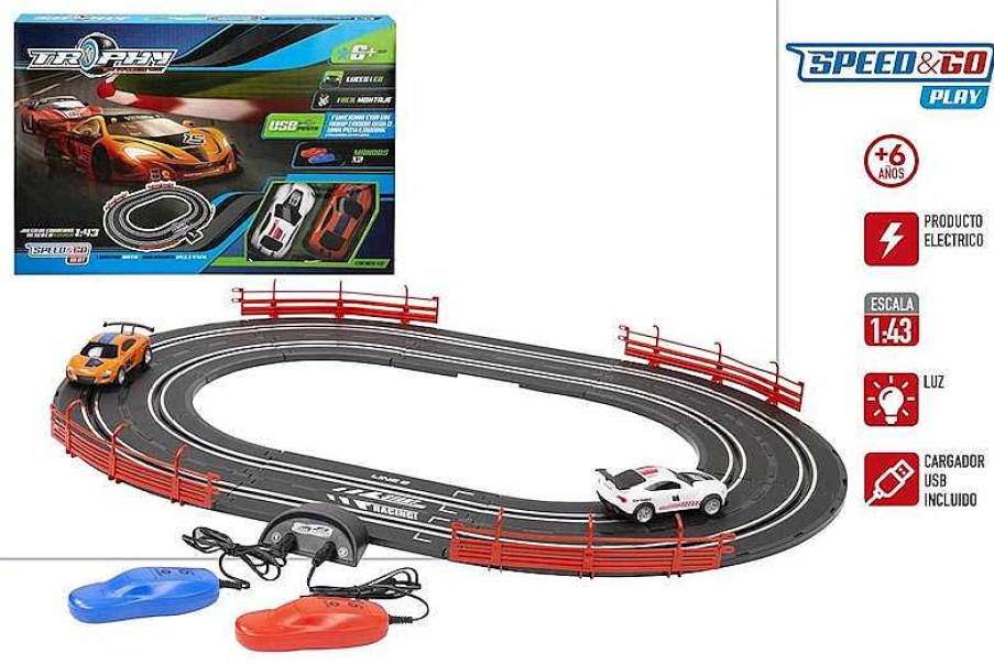 Veh Culos De Juguete Color Baby | Pista Carreras Speed & Go Racing